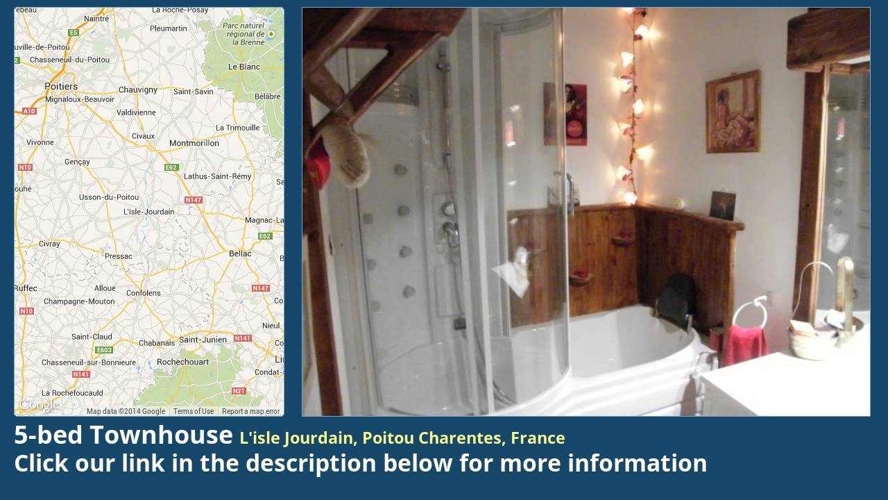 5-bed Townhouse for Sale in L'isle Jourdain, Poitou Charentes, France on frenchlife.biz
