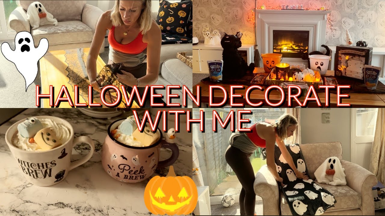 2024 HALLOWEEN DECORATE WITH ME | REALISTIC DECORATIONS | SPOOKY MOVIE NIGHT 👻🎃☠️