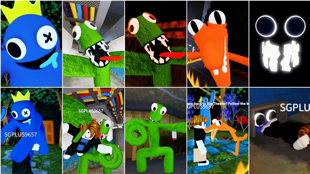 Rainbow Friends First Person Vs Rainbow Friends Third Person All Jumpscares