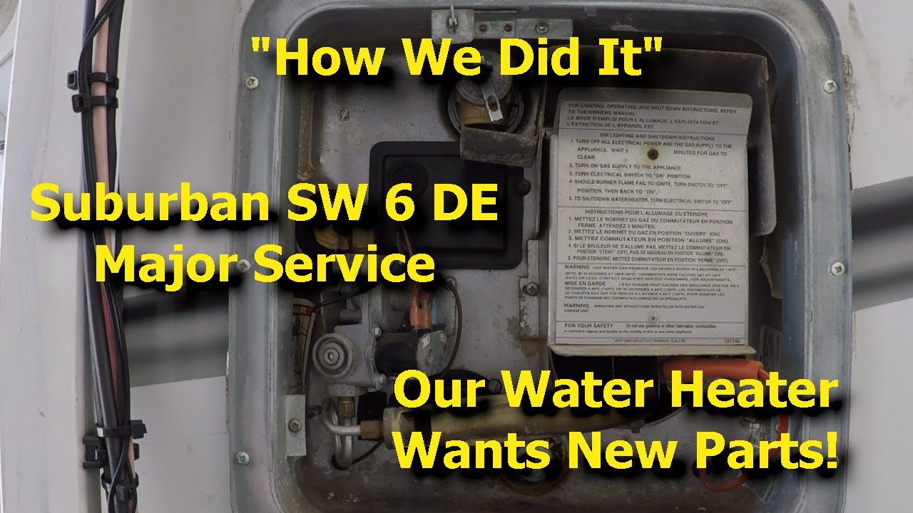 How we did it.  Trailmanor Suburban Water Heater major service.  It just wanted some new parts.