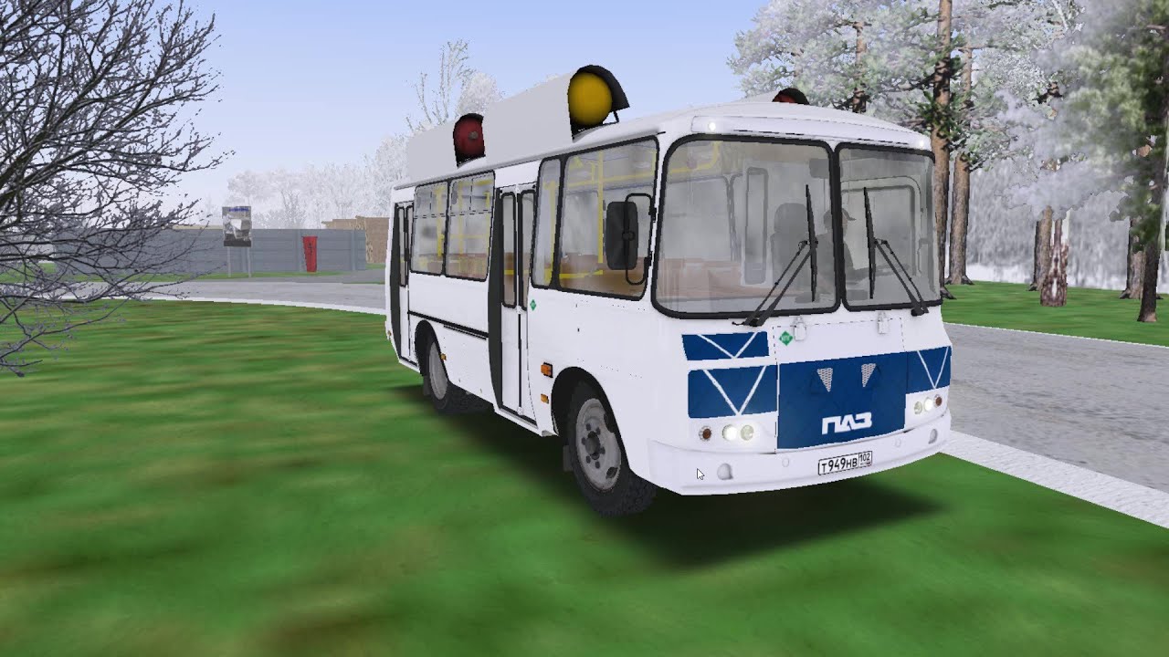 OMSI 2. Автобус ПАЗ 32054 Рестайлинг, ГБО. Карта Новосибирск - маршрут 7.
