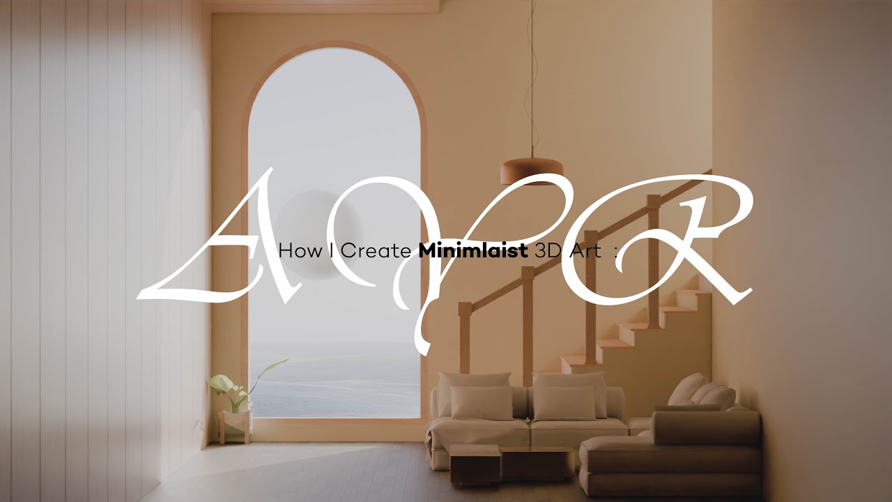 How i create some minimalist 3D art | blender 4.0 | Free File