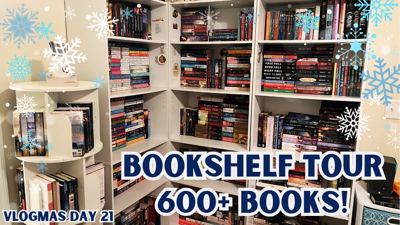 BOOKSHELF TOUR - 600+ BOOKS! + Daily Advent Devotional and Calendars - Vlogmas Day 21