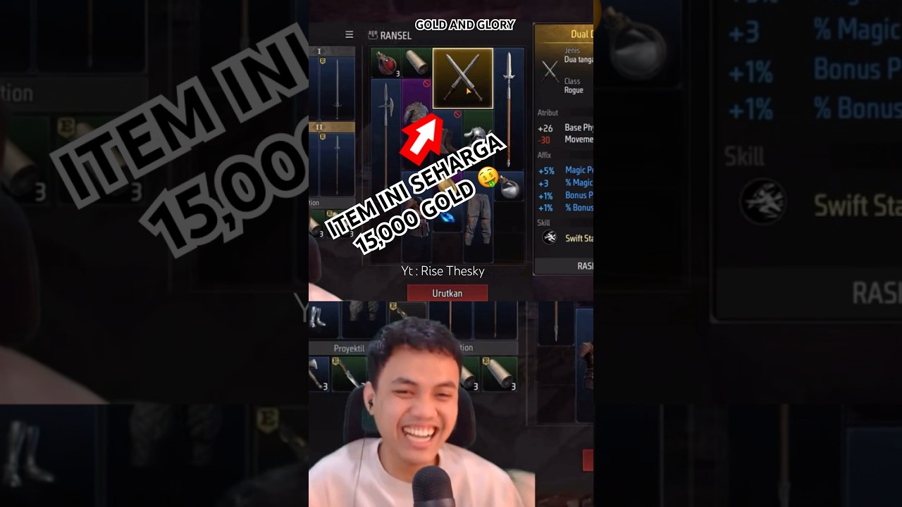 AKU DAPAT ITEM 15 RIBU GOLD DI GOLD AND GLORY 🤑 #gng #goldandglory #gaming #funny