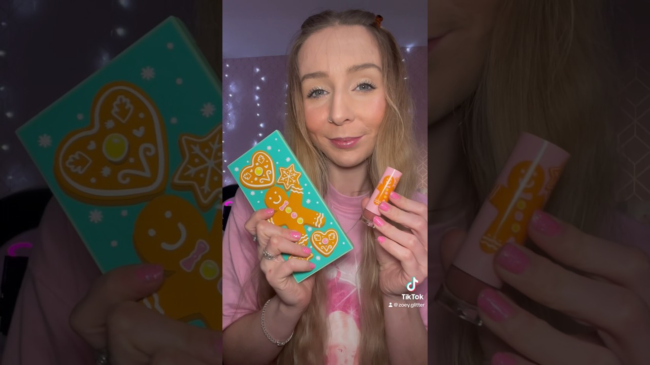 Gingerbread Man Makeup 🧡🍪 I Heart Revolution 💄 #gingerbread #makeup