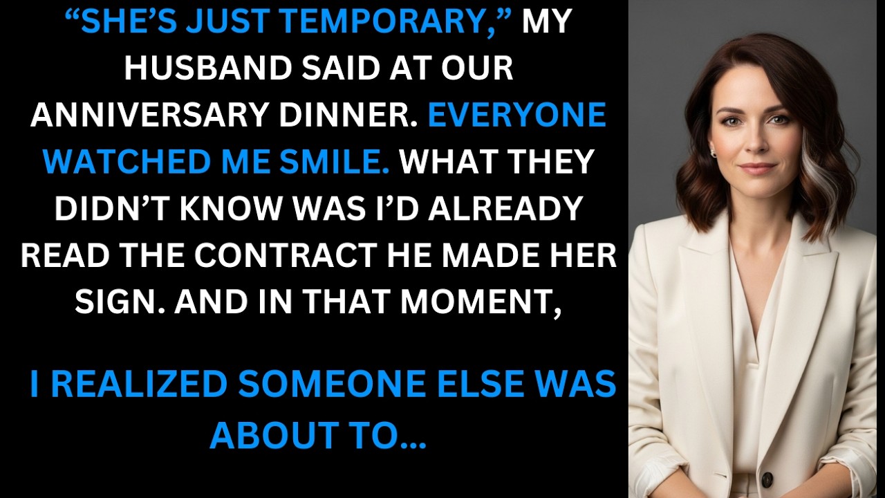 My Husband Said His Mistress Was Just Temporary, Then I Read the Contract He Made Her Sign