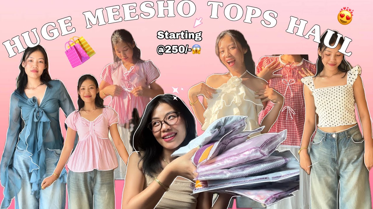 HUGE MEESHO TOPS HAUL ! 🛍️Starting at 250/- | Must have | Affordable || Mercy Scorpio