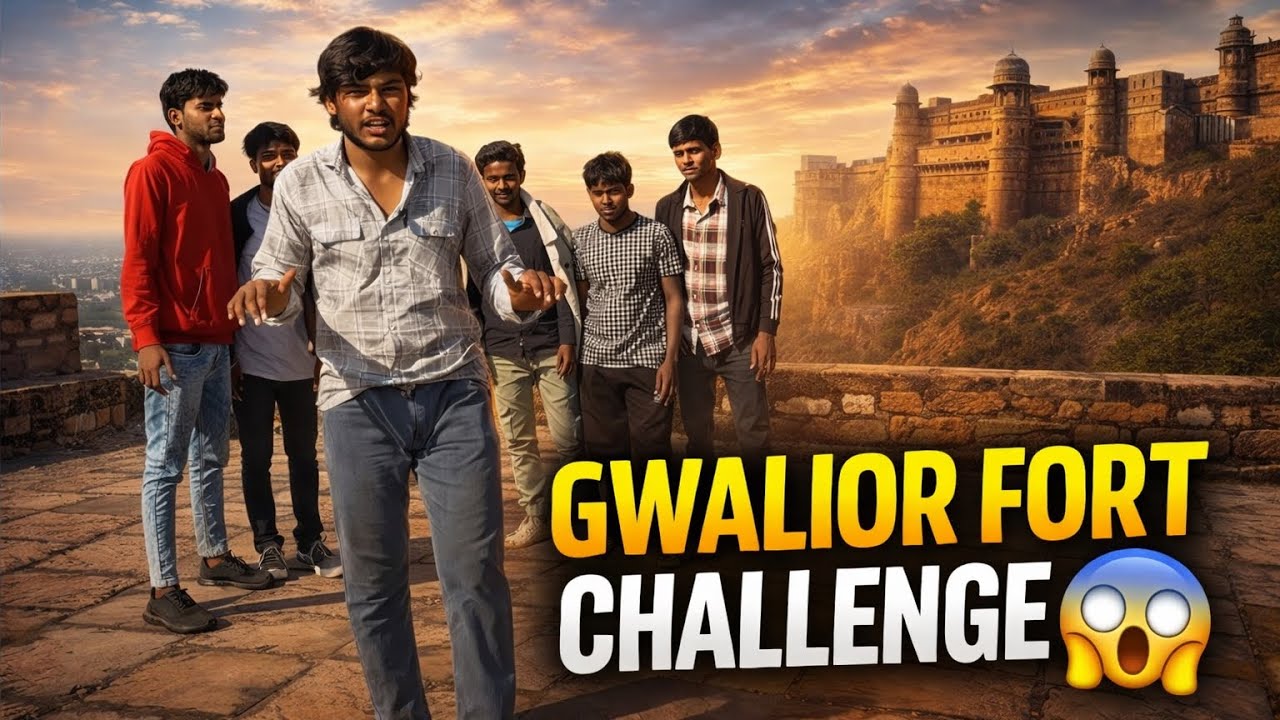 Gwalior Fort challenge 😱 first video upload in YouTube #like #youtube #tirding #viralvideo 