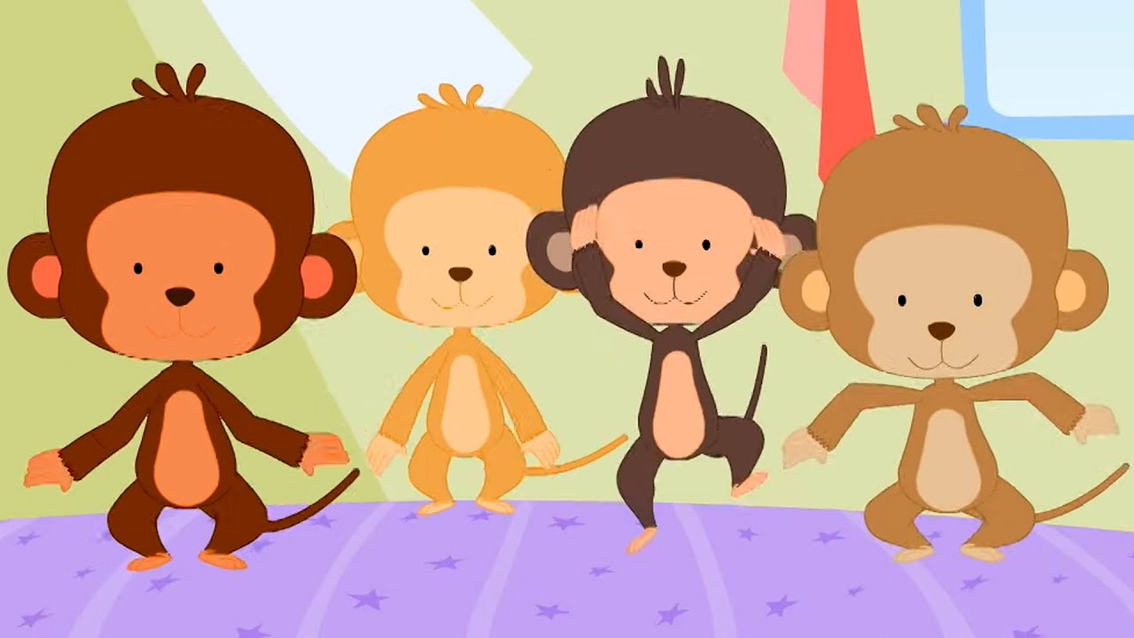 Cinco Macaquinhos e Mais Rimas e Vídeos Educativos Para Bebês