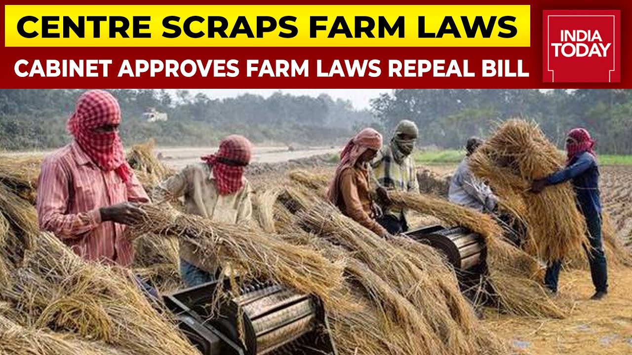 Union Cabinet Approves Farm Laws Repeal Bill 2021, To Be Introduced In Winter Session