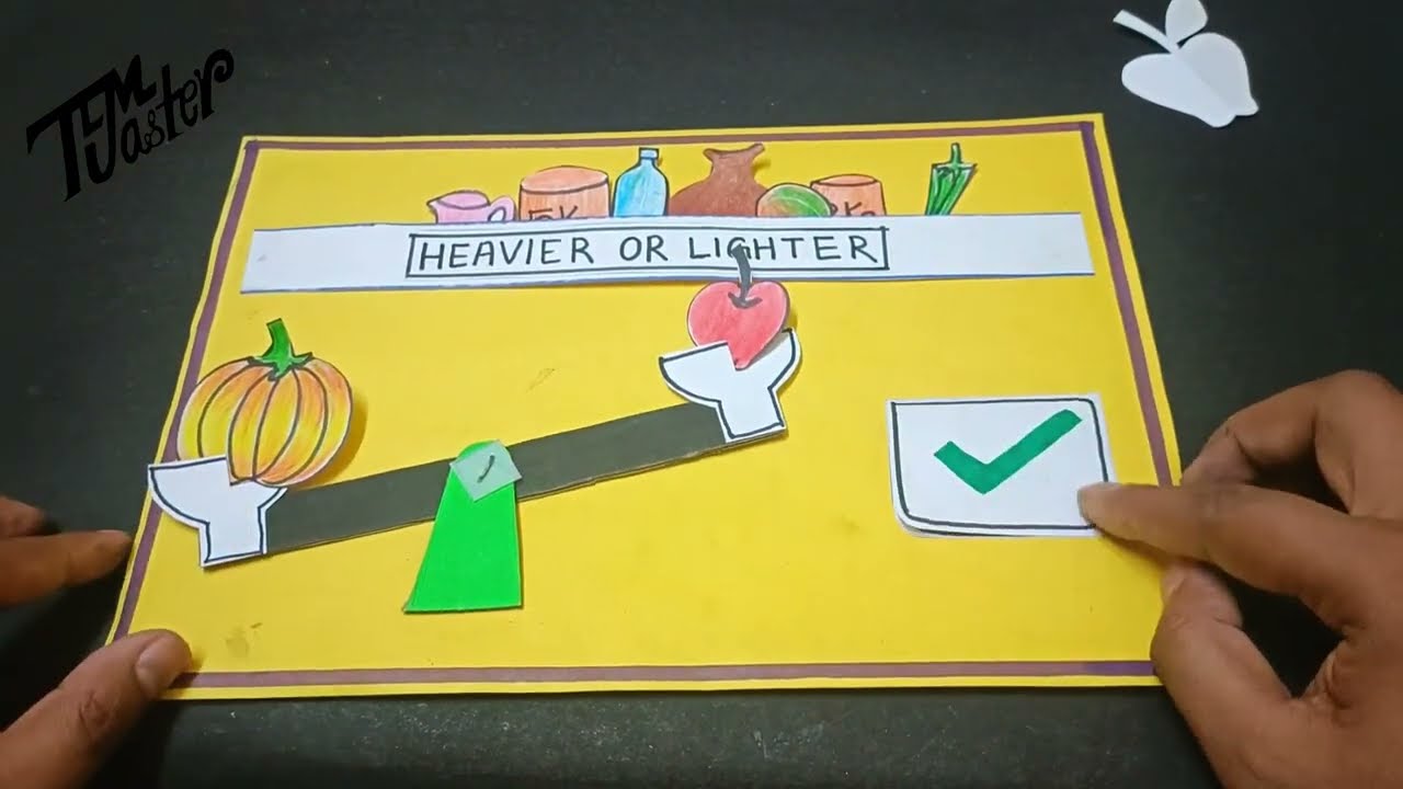 HEAVIER OR LIGHTER || Maths TLM || TLM for primary school #trending #tlmmaster