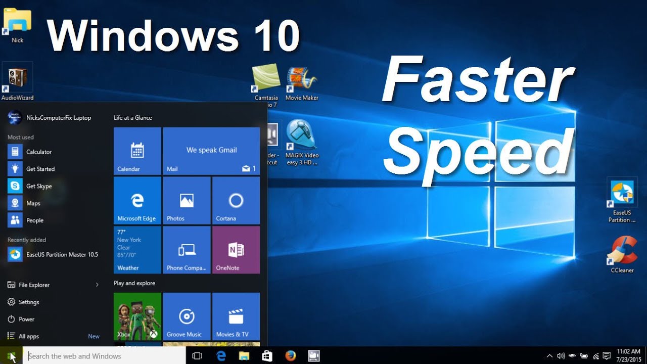 How to Speed up your Computer/PC/Laptop Windows 10 Tips & Tweaks - Faster Gaming - Free & Easy