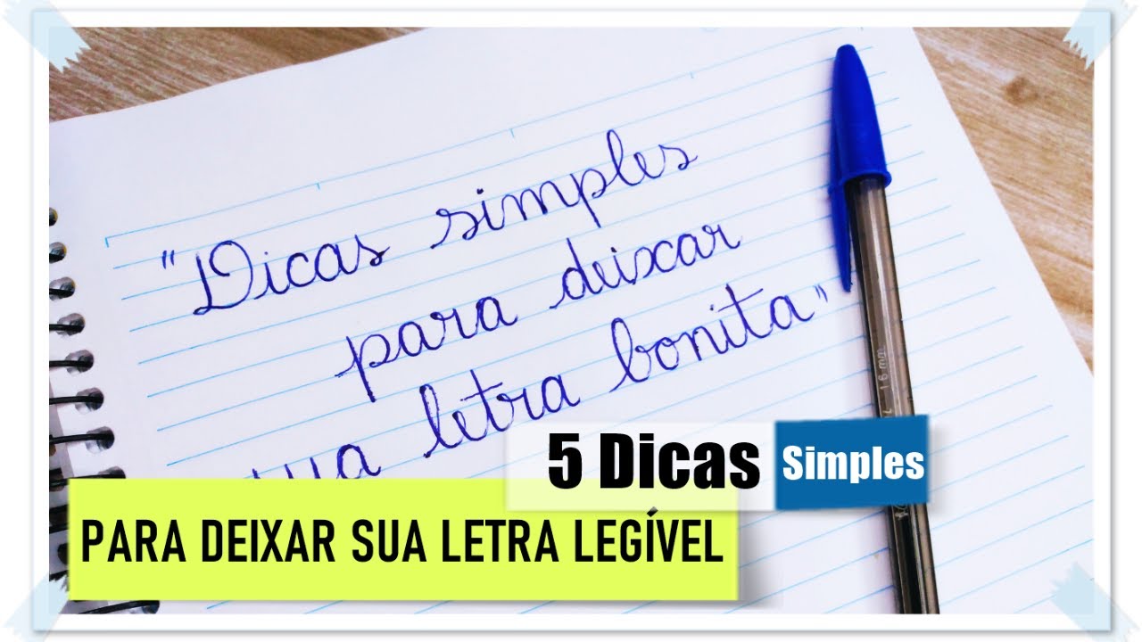 PASSO A PASSO Como Melhorar a Caligrafia de FORMA SIMPLES e EFICIENTE