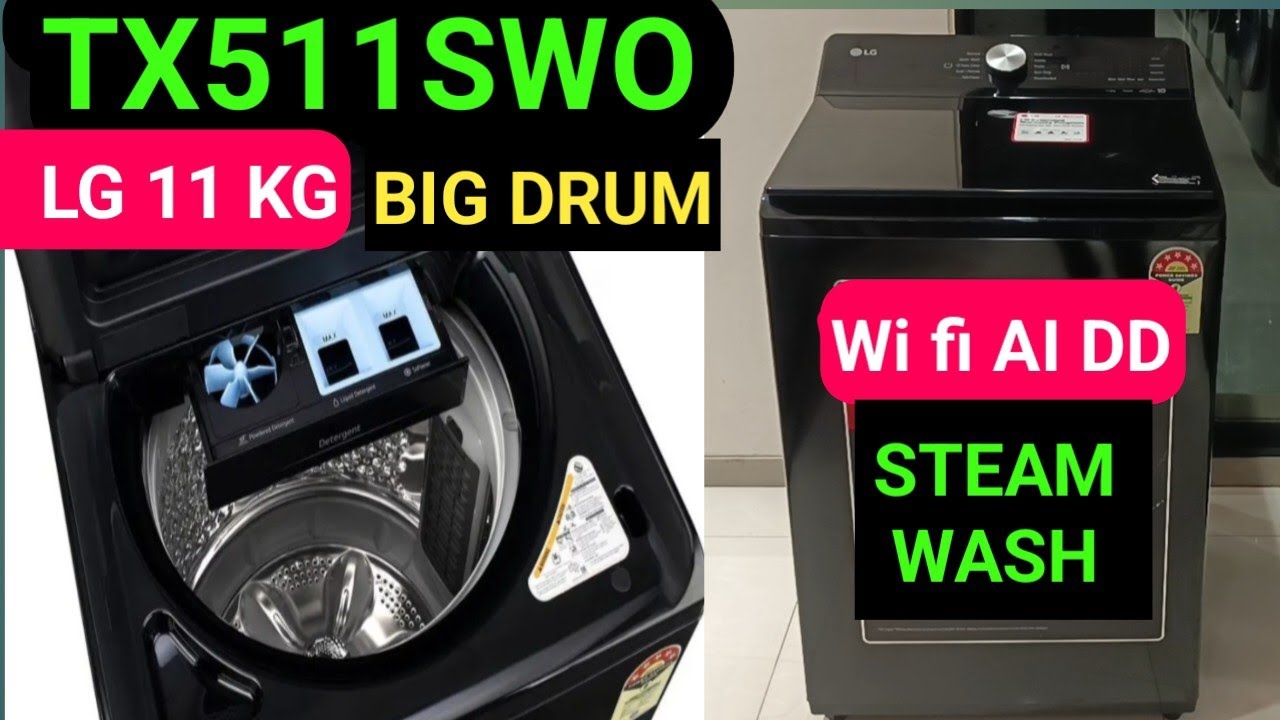 TX511SWO LG 11 KG FULLY AUTOMATIC WASHING MACHINE | LG WASHING MACHINE TX511SWO Demo