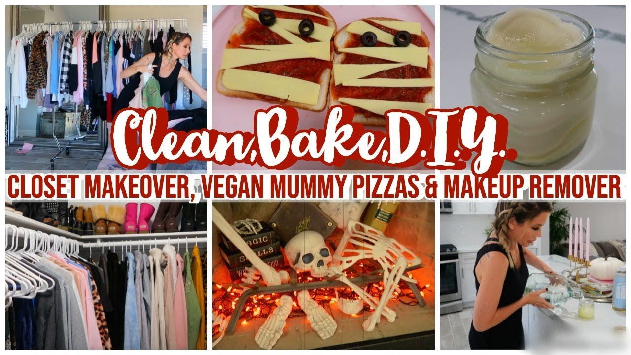 ORGANIZE MY CLOSET, BAKE WITH ME &  D.I.Y MAKEUP REMOVER | CHANNON ROSE
