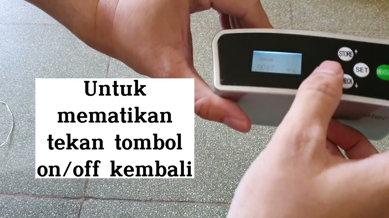Cara penggunaan dan Kalibrasi Glossmeter G60