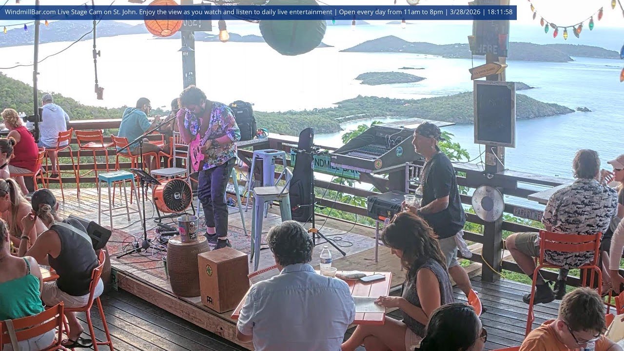 Windmill Bar Stage Camera - St. John, USVI