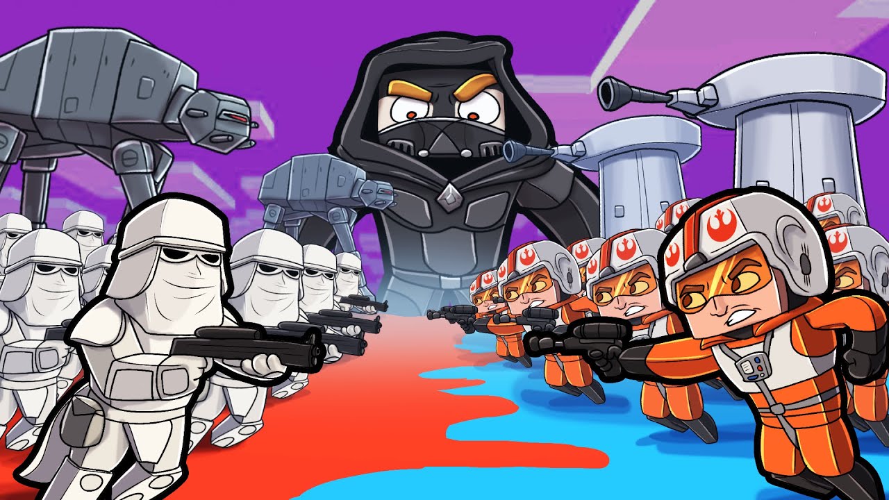 Empire vs Rebels - Star Wars HOTH Map Wars! (Minecraft)