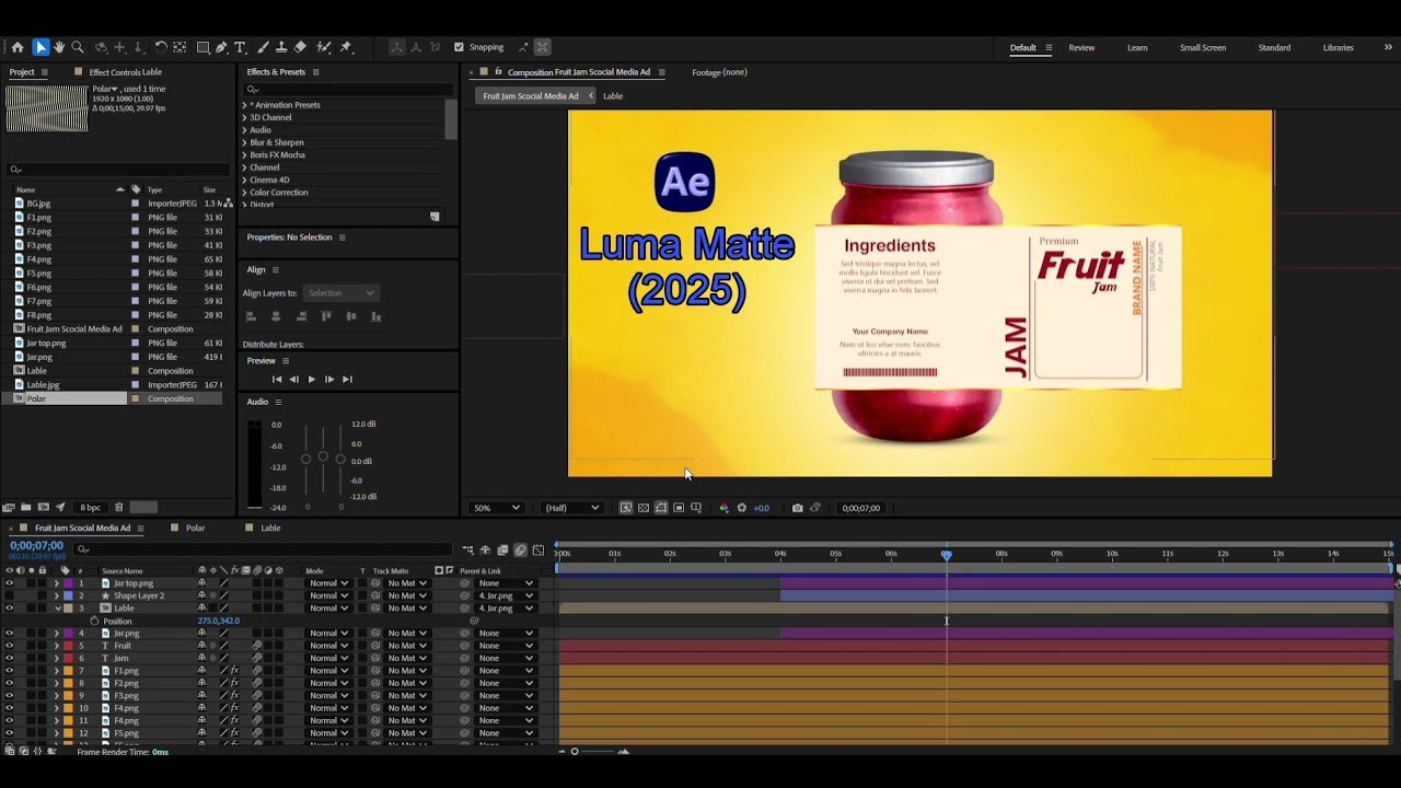 How to Use Luma Mattes in After Effects 2025 #aftereffects #lumamatte