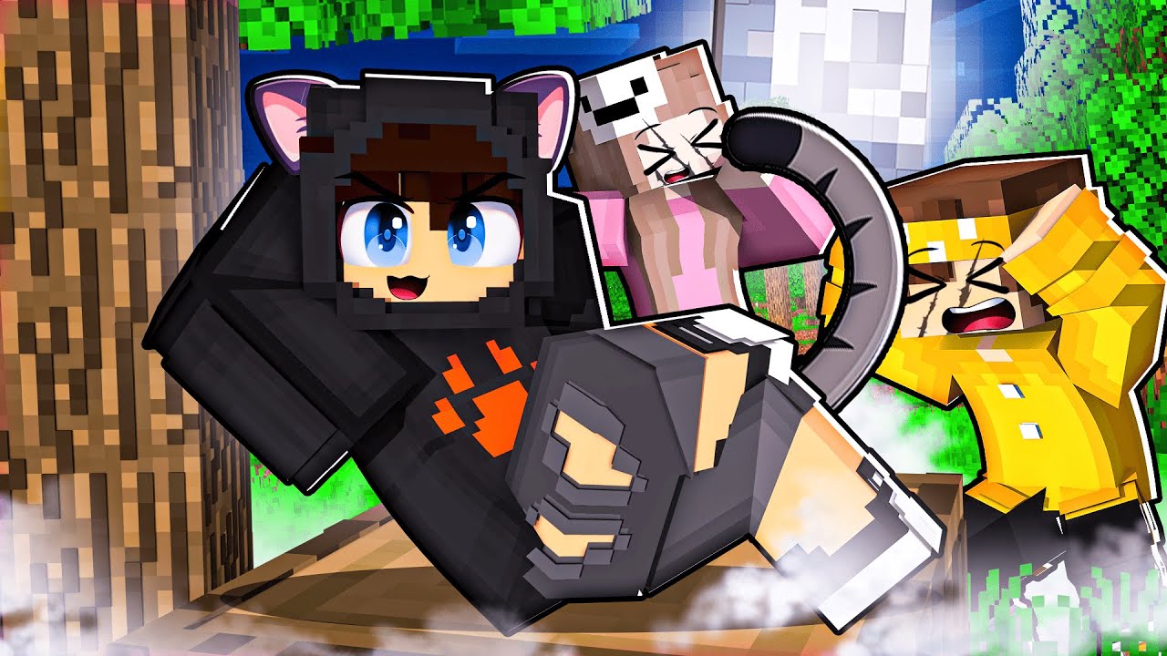 JOGANDO como GATO PRETO no Minecraft!