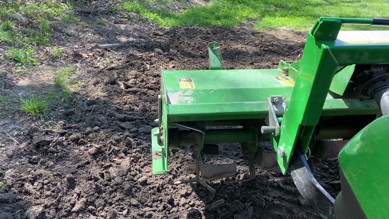 1987 John Deere 550 Tiller Test After Years of Sitting