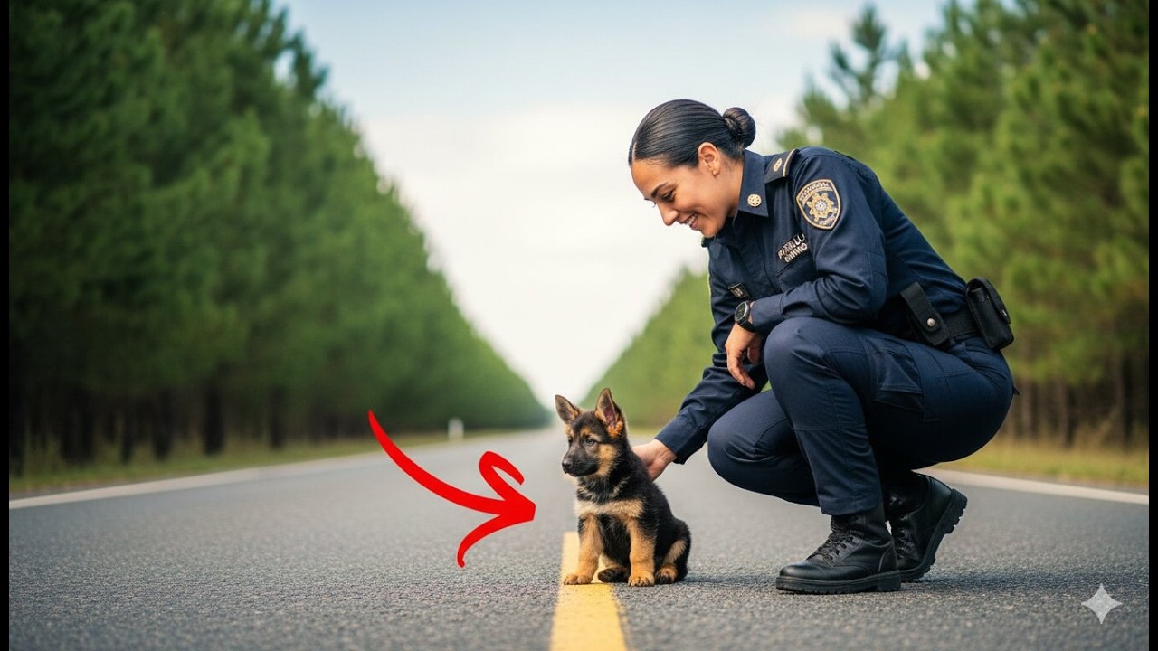 Detuvo su patrulla para arrestar a este pequeño sospechoso