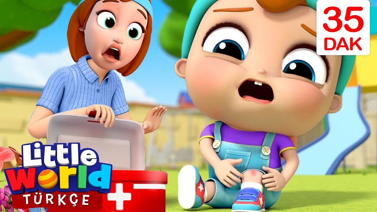 Bebek Uf Oldu, Canım Yandı Şarkısı 👶 🤒| Öğretici Bebek Ve Çocuk Şarkıları | Little World Türkçe