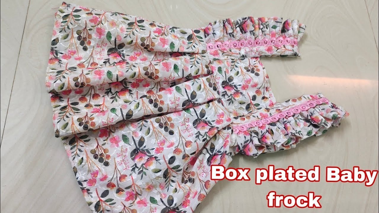 DIY Baby Frock Cutting and Stitching Easy and Ruffled/Frill Baby Frock Cutting 3~6 months