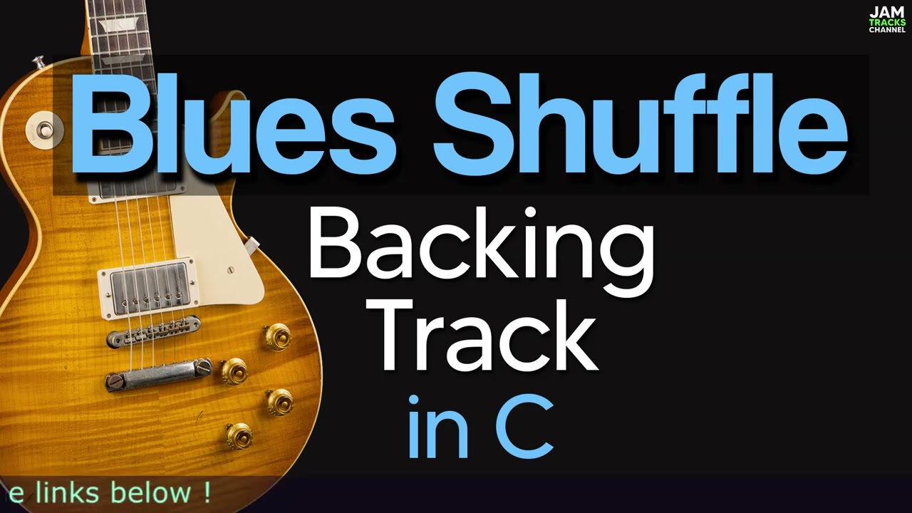 Blues Guitar Backing Track I Shuffle Blues Jam in C  120bpm
