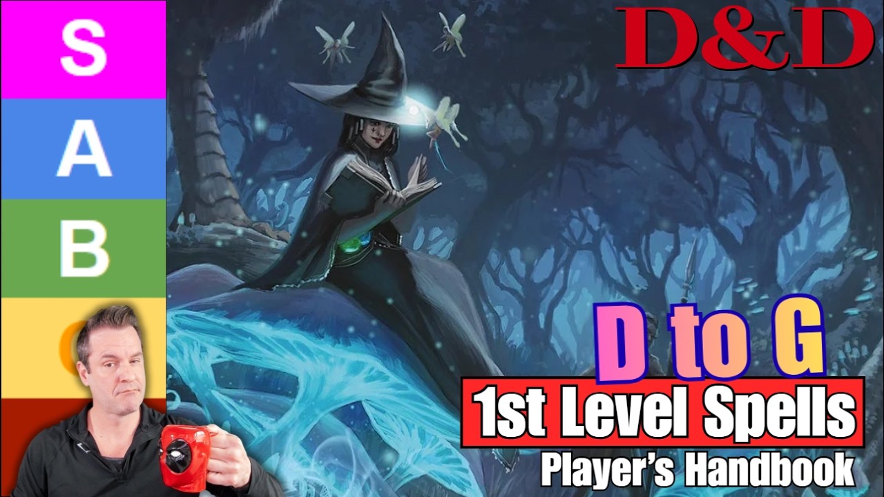 D&D: 1st Level Spells D to G - PHB