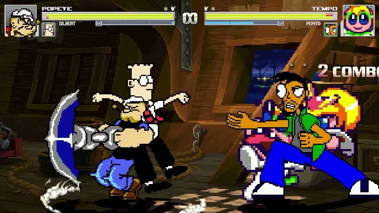 AN Mugen #457: Popeye & Dilbert VS Tempo & Pepito
