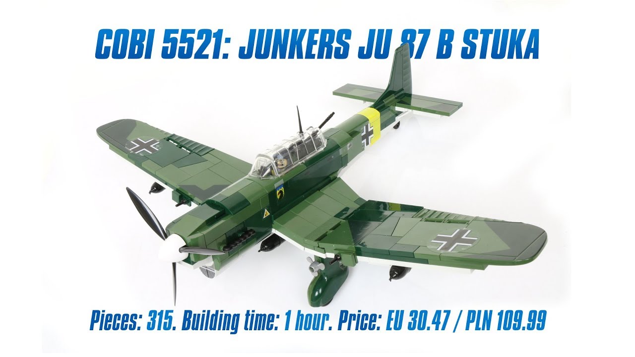 [COBI 5521] Junkers Ju 87 B Stuka review & speed build