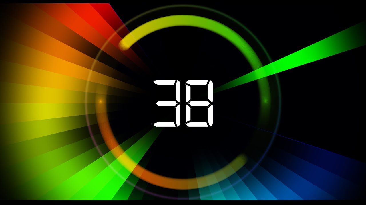 60 sec countdown timer ( v 459 ) news theme circle timer with sound effects HD 4k