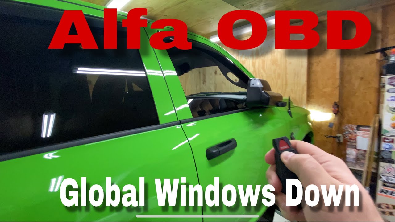 Ram Alfa OBD Power windows down with your key fob