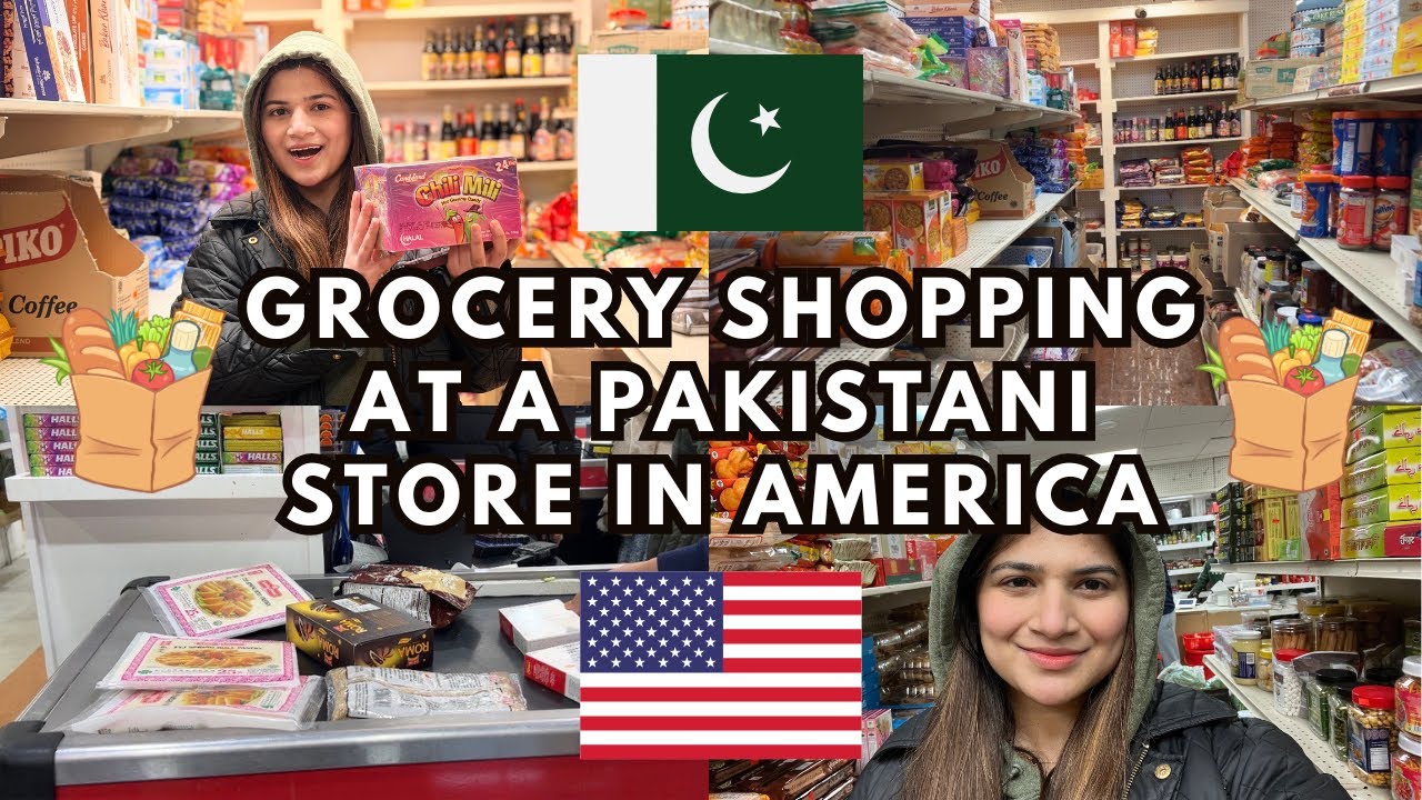 🇵🇰🇺🇸 GROCERY SHOPPING AT A PAKISTANI STORE IN AMERICA #fypシ #ytvideos #pakistan #groceryshopping