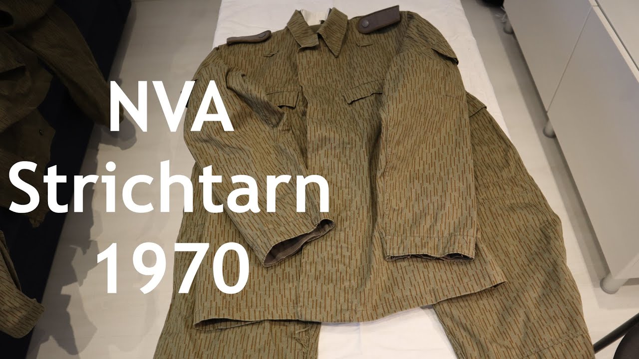 DDR NVA 1970 stamped Strichtarn uniform
