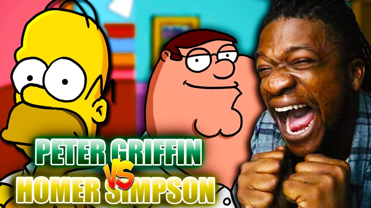 Peter Griffin vs. Homer Simpson - Rap Battle! - ft. Chris Voiceman & Joe Cliff Thompson (REACTION)