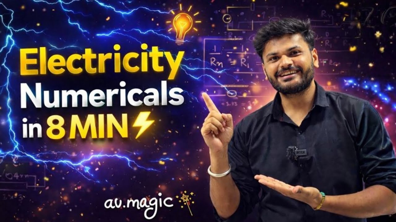 Electricity Numericals Made Easy⚡| Series, Parallel & Combination Circuits | Class 10 CBSE