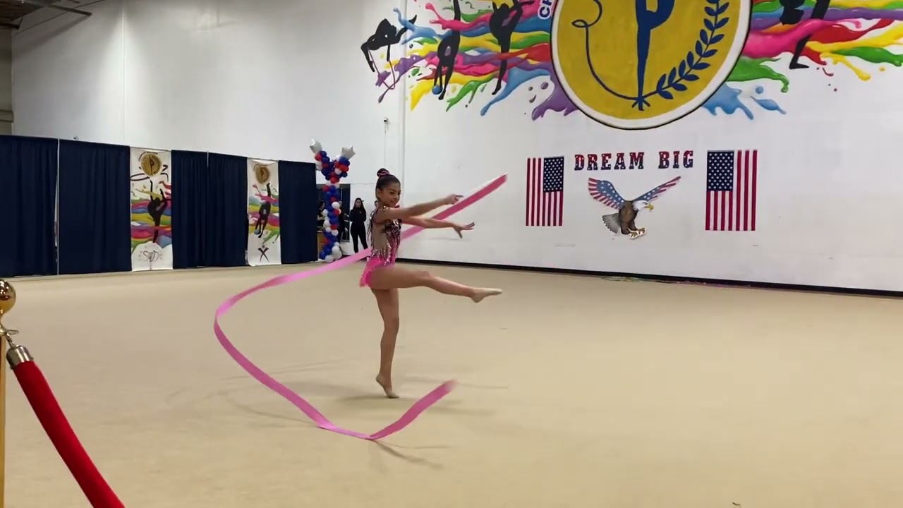 Rhythmic Gymnastics Level 6 Ribbon Routine San Diego I Have a Dream Invitational (12.6)