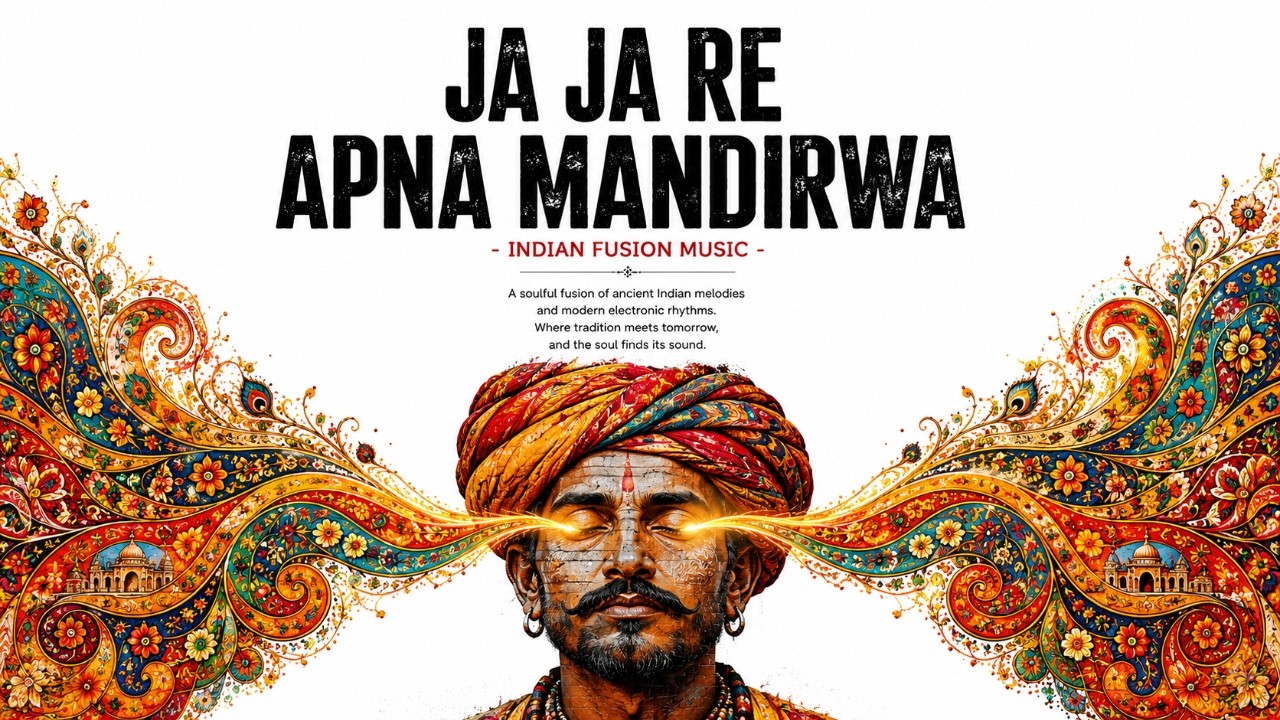 Ja Ja Re Apna Mandirwa | Raag Bhimpalasi Fusion | Rajasthani Folk &times; Futuristic Electronic