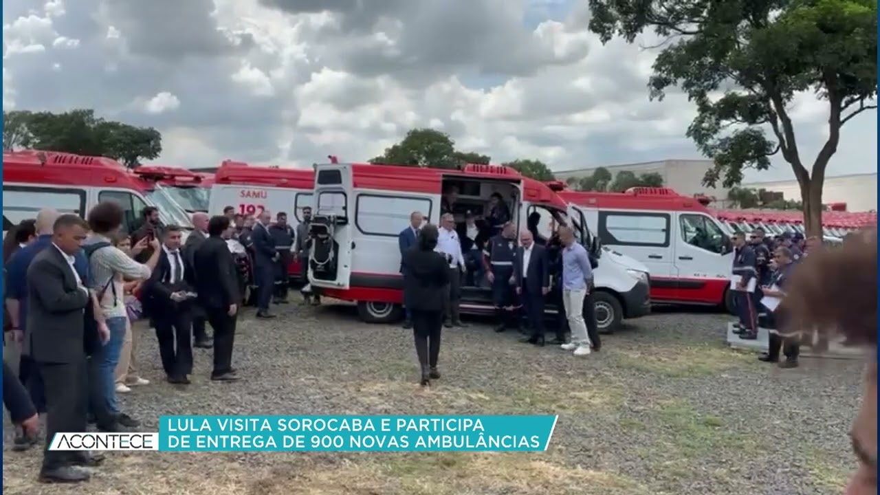 Presidente Lula visita Sorocaba para acompanhar a entrega de 900 ambul&acirc;ncias