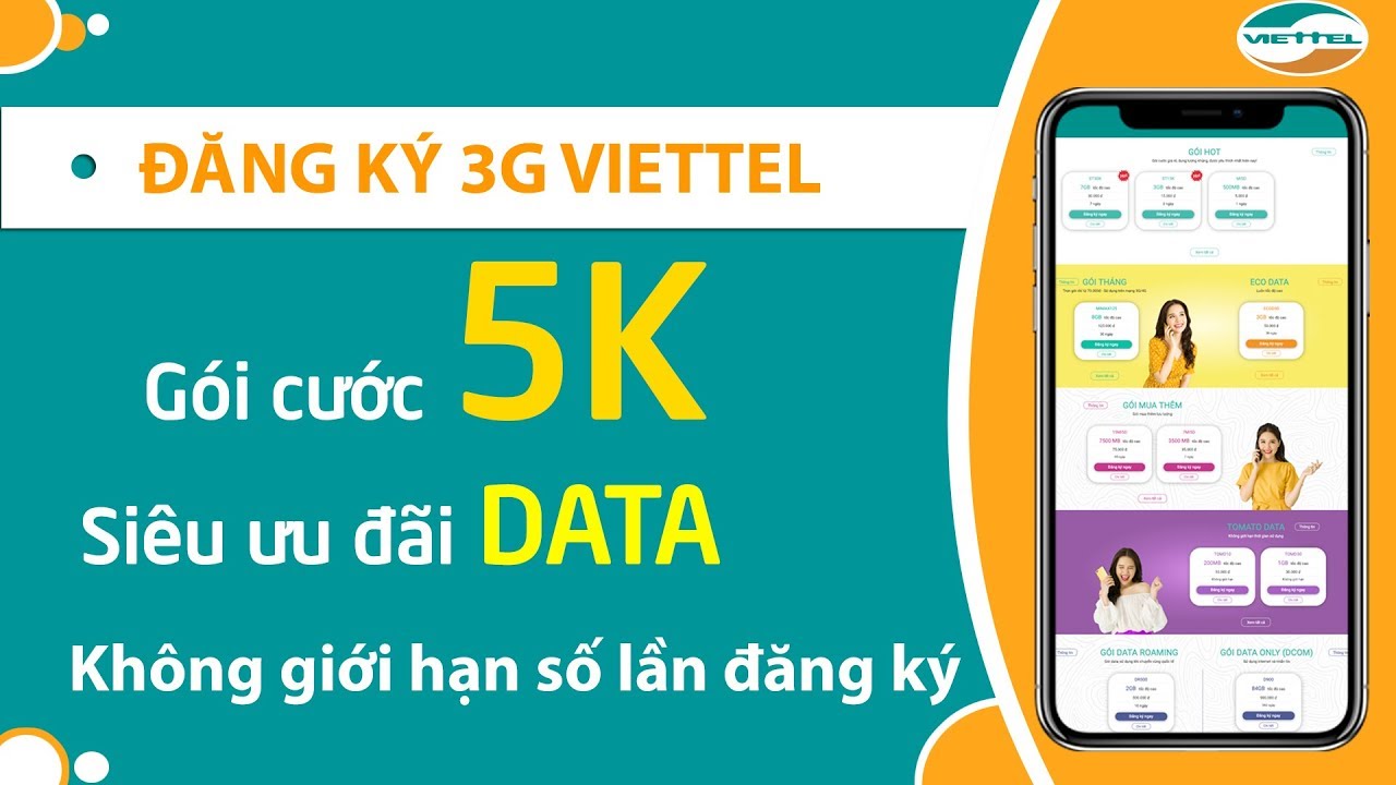 Hướng dẫn c&aacute;ch đăng k&yacute; 3G VIETTEL1 Ng&agrave;y 5K ❤️ G&oacute;i cước Mi5D của Viettel Si&ecirc;u ưu đ&atilde;i DATA ❤️