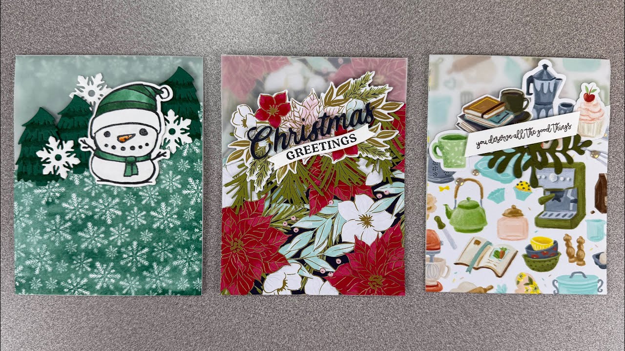 Partial Vellum Cards - Mystery Stamping Revealed - 11-19-25