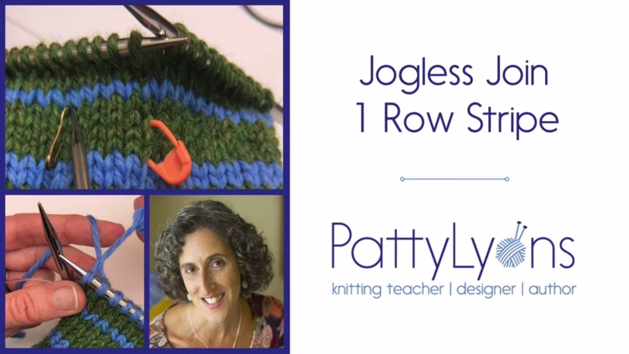 Jogless Single Row Bullseye Stripe (Not Helix Knitting!)