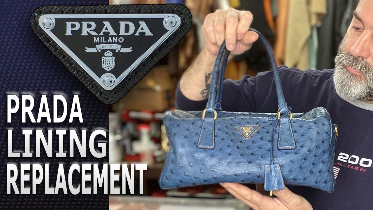 Prada Ostrich Bag - Lining Replacement (BAG RESTORATION) #322