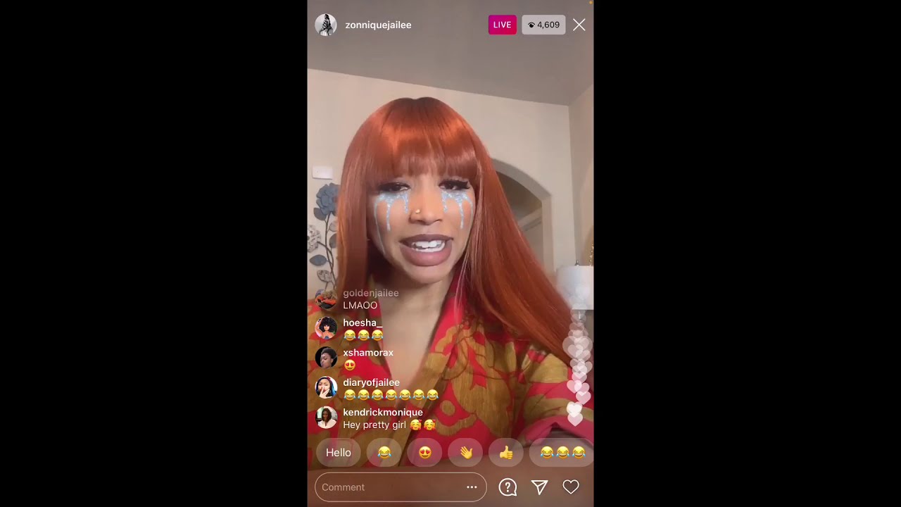 Zonnique talking about her baby girl on instagram live.10|30|2020