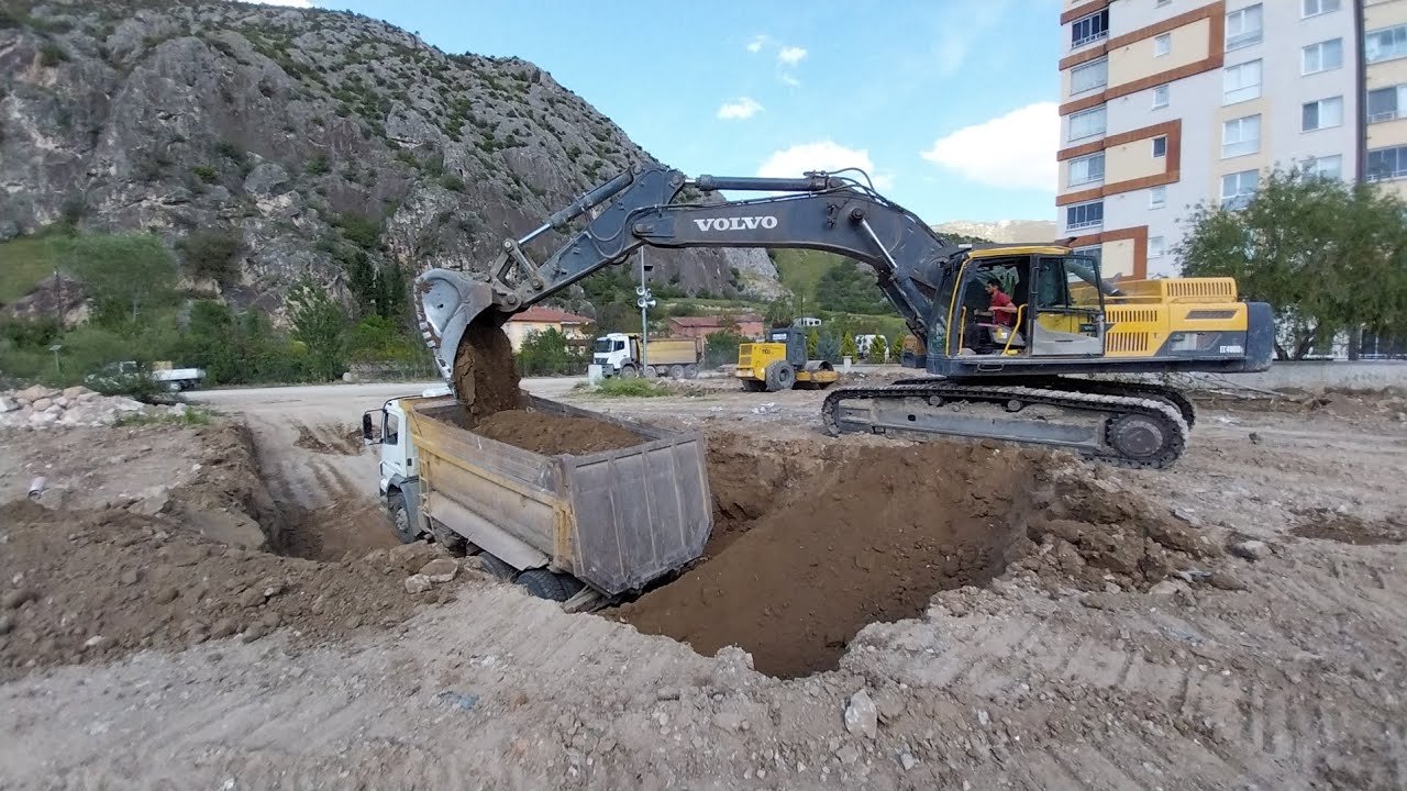 Volvo excavator 480EL temel kazma #keşfet #volvo #kepçe #excavator #exkavator #cat #cats #capcut