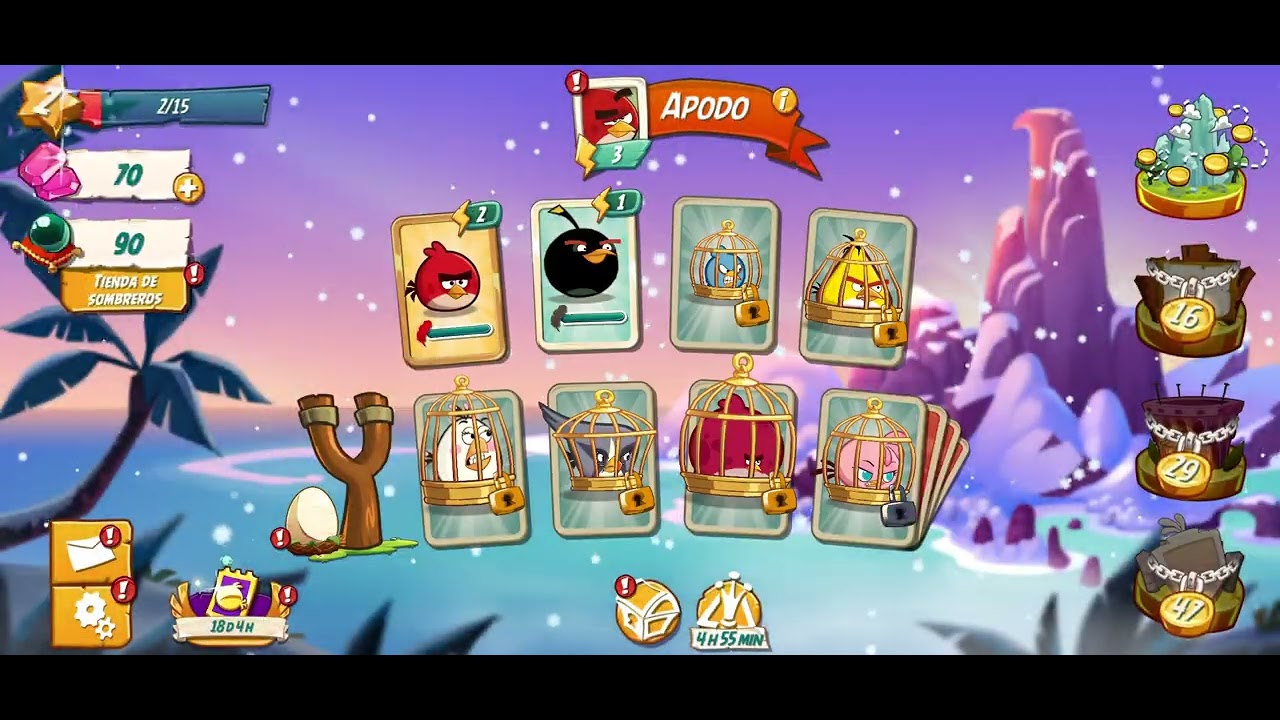 Angry Birds 2 01 Gameplay Desbloqueo a Bomb 