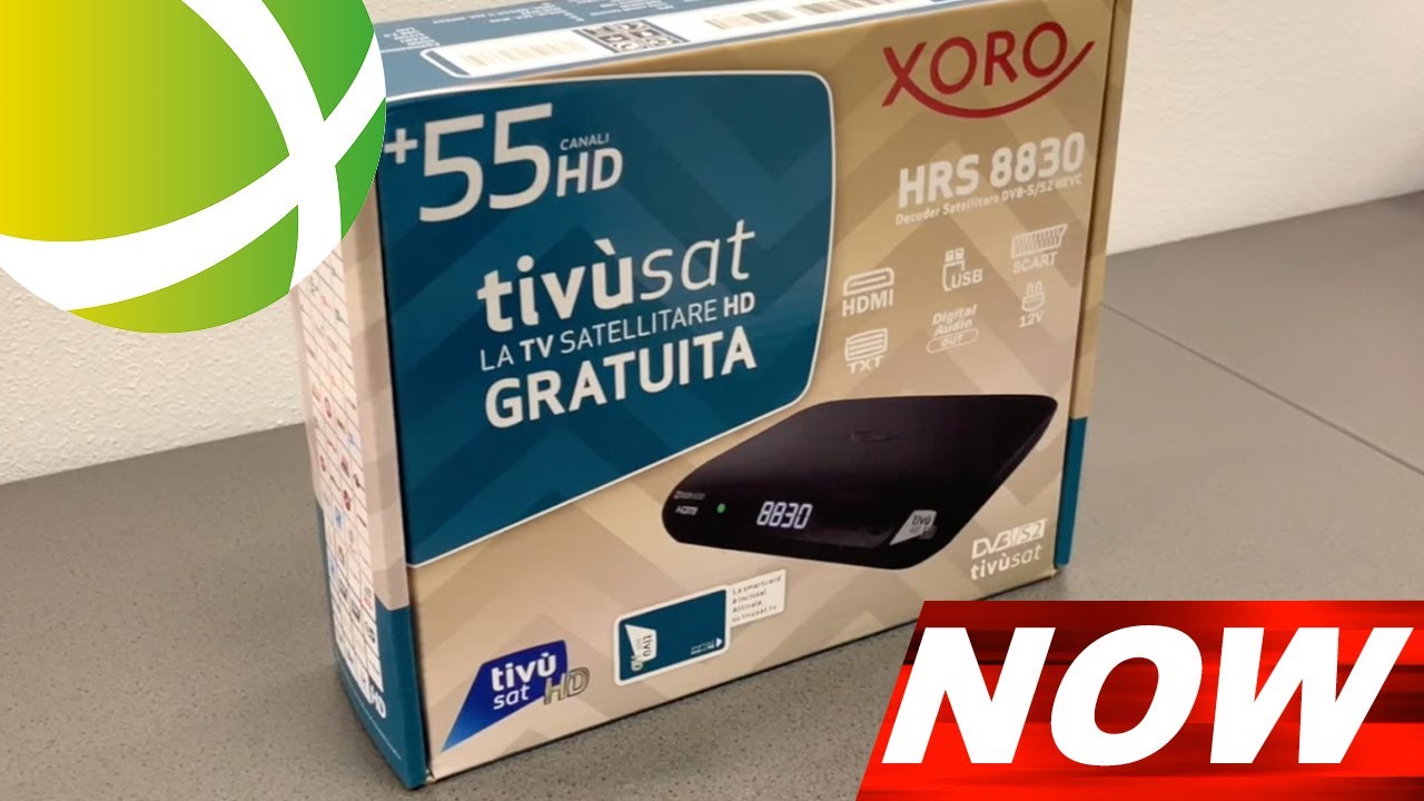 Mediasat NOW: Xoro HRS 8830, il nuovo decoder tivùsat classic HD