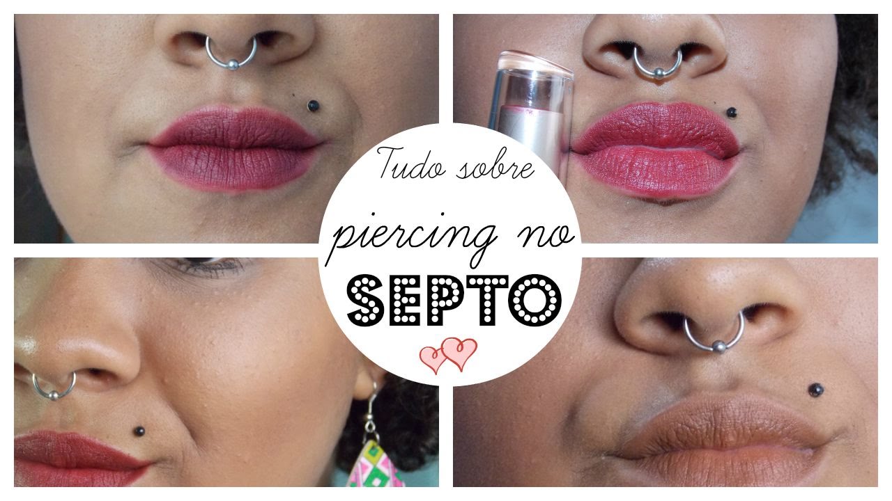 Tudo sobre meu piercing no septo (nariz) -  Rinite, dor, cicatrização